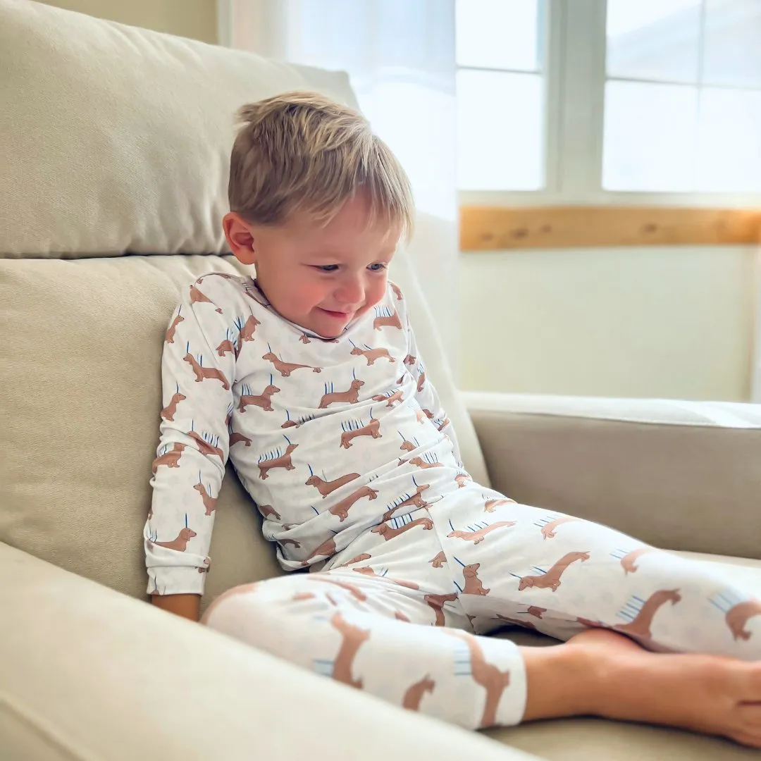 Toddler Pajama Set in Holiday Dogs Hanukkah