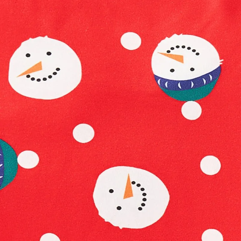 Toddler/Kid's Christmas Snowman Print Design Pajama Set