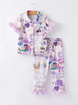 TS Character Print  Girls Pajamas