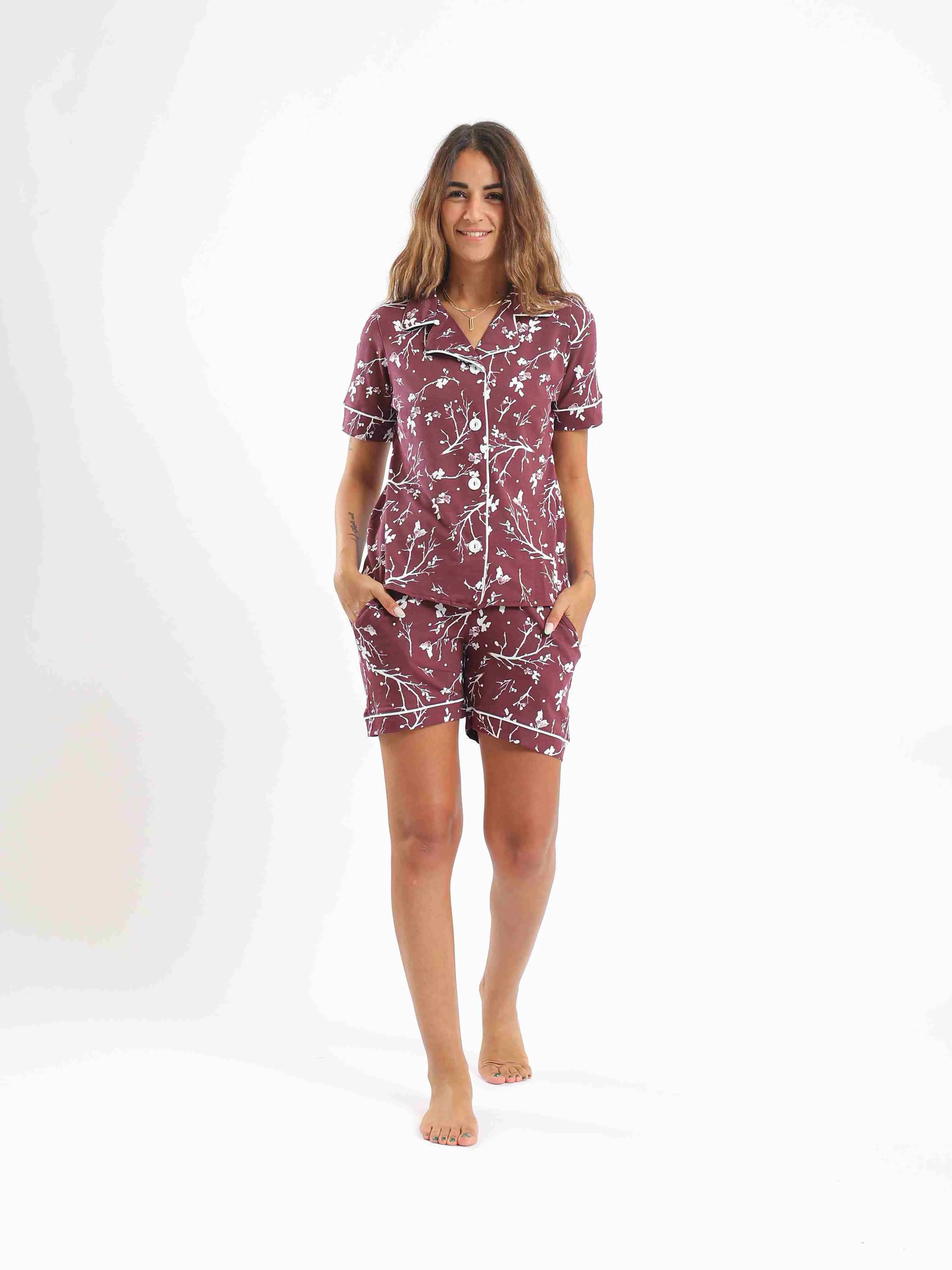 Women's Cotton Pajama Set - Relaxing Loungewear for a Good Night's Sleep